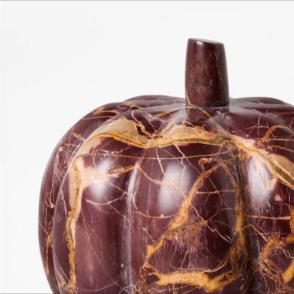 Small Marble Pumpkin Red - Threshold™ designed with Studio McGee - Picture 3 of 6